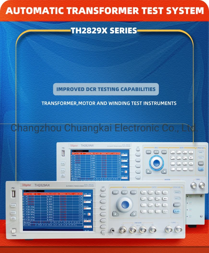 Th2829ax-48 Automatic Transformer Test Equipment with DC Bias Voltage Source