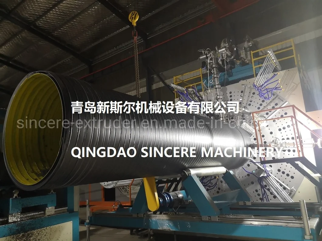 HDPE/PE/PP Plastic Double Hollow Wall Spiral Winding Culvert Pipe Extruder Extrusion Line Manufacturing Machinery (DN1500 DN2000 DN3000 DN4000)