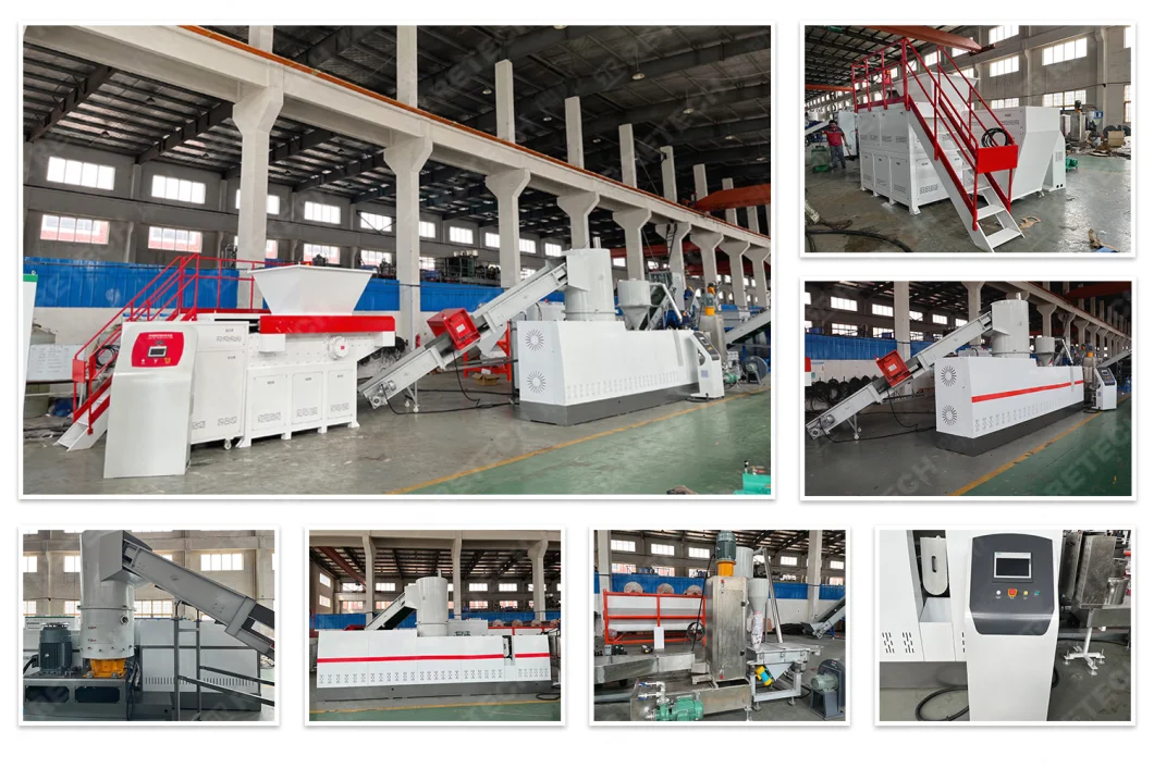 Plastic Recycling Plant Waste PP PE LDPE HDPE Film Bag Compactor Pelletizing Machine